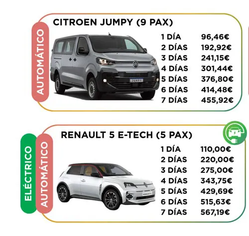 Servicio de transfers en Playa Blanca